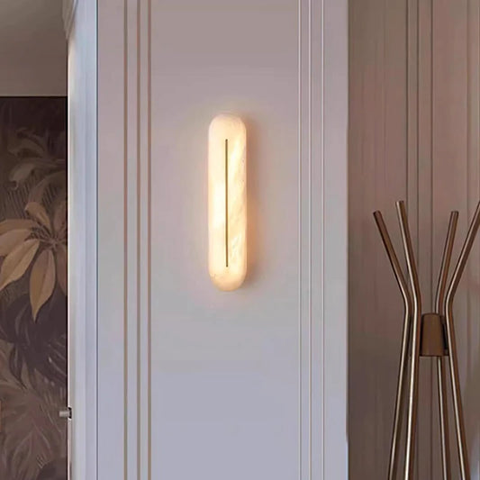 Italian alabaster wall light designer stylish wall lights for Bedroom bedside led reading light Hallway Decorative Lighting