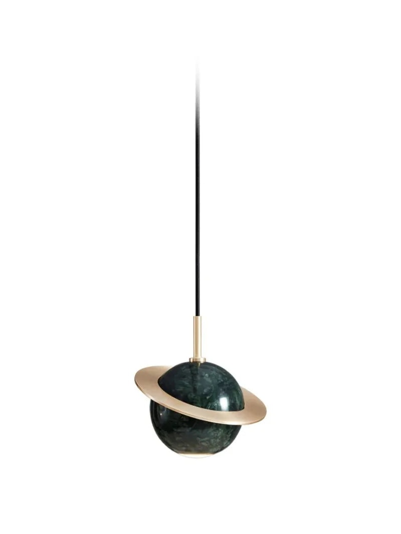 Nordic Designer LED Pendant Light Marble Lanet Modeling Hanging Lamps Children’s Room Bedside Homestay Home Decor Art Chandelier