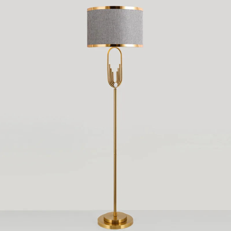 Nordic Metal Light Luxury Floor Lamp Post-Modern Creative Living Room Study Floor Lamp Bedside Lamp Model Room Decorative Lamp