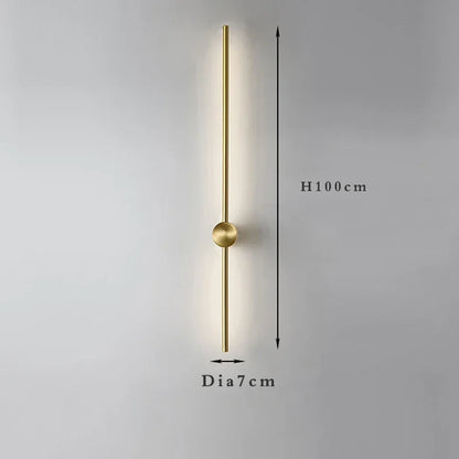 Nordic long wall lights Art Design Minimalist small wall lights Modern up and down lights Living Room Luxury art deco wall light