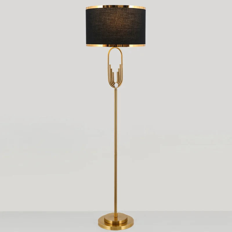 Nordic Metal Light Luxury Floor Lamp Post-Modern Creative Living Room Study Floor Lamp Bedside Lamp Model Room Decorative Lamp