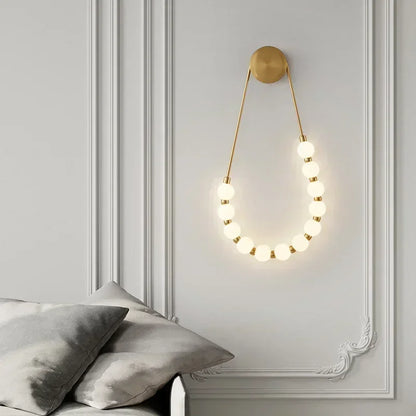 Modern Wall Lamp Creative Necklace lamp Hotel Lobby Background Wall Living Room Bedroom Decoration wall mounted light fixture