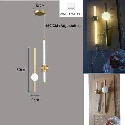Nordic LED Pendant Lights Indoor Lighting Hanging Lamp for Home Bedside Living Room Decoration Dining Tables Aisle Modern Light