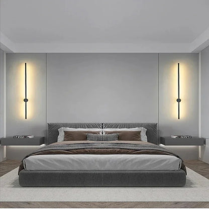 Nordic long wall lights Art Design Minimalist small wall lights Modern up and down lights Living Room Luxury art deco wall light