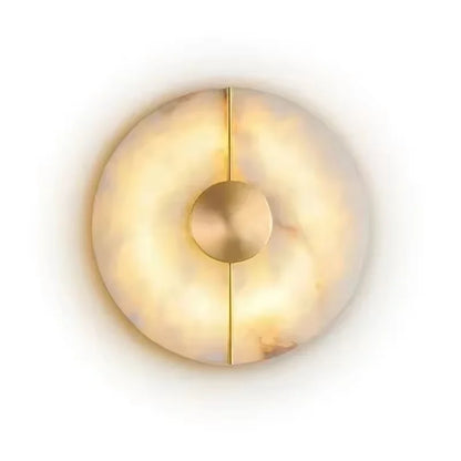 Modern Luxury Creative Marble Wall Light - Alabaster Marble Wall Sconce for Bedroom Bedside Living Room Aisle Indoor Decor