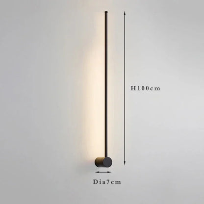 Nordic long wall lights Art Design Minimalist small wall lights Modern up and down lights Living Room Luxury art deco wall light