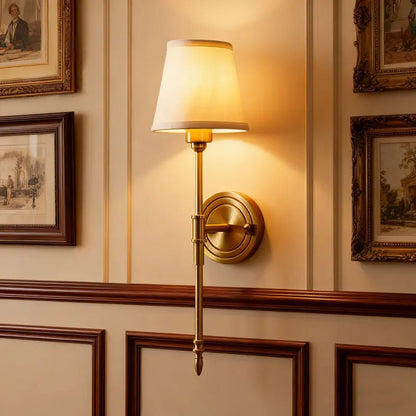 All Copper Bedroom Bedside Lamp European Wall Lamp Minimalist Engineering Hotel Living Room Corridor Study Lighting Fixture