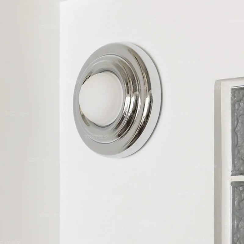 Modern Round wall light designer chrome lamp Minimalist Bedroom Sconce Balcony Hallway Living room Staircase Atmosphere Lights