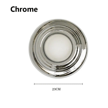 Modern Round wall light designer chrome lamp Minimalist Bedroom Sconce Balcony Hallway Living room Staircase Atmosphere Lights