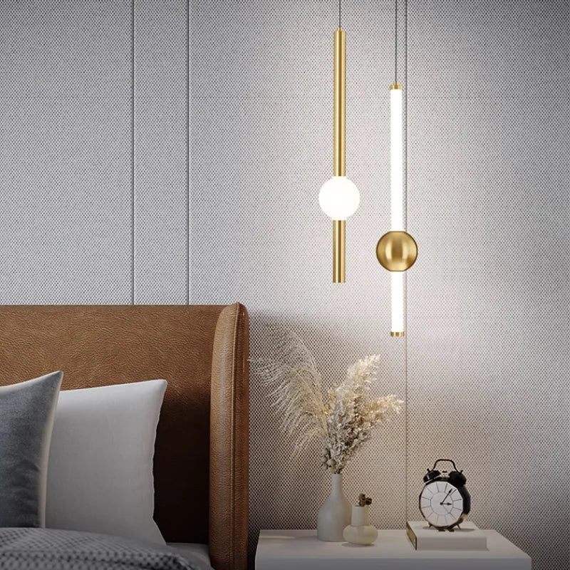 Nordic LED Pendant Lights Indoor Lighting Hanging Lamp for Home Bedside Living Room Decoration Dining Tables Aisle Modern Light
