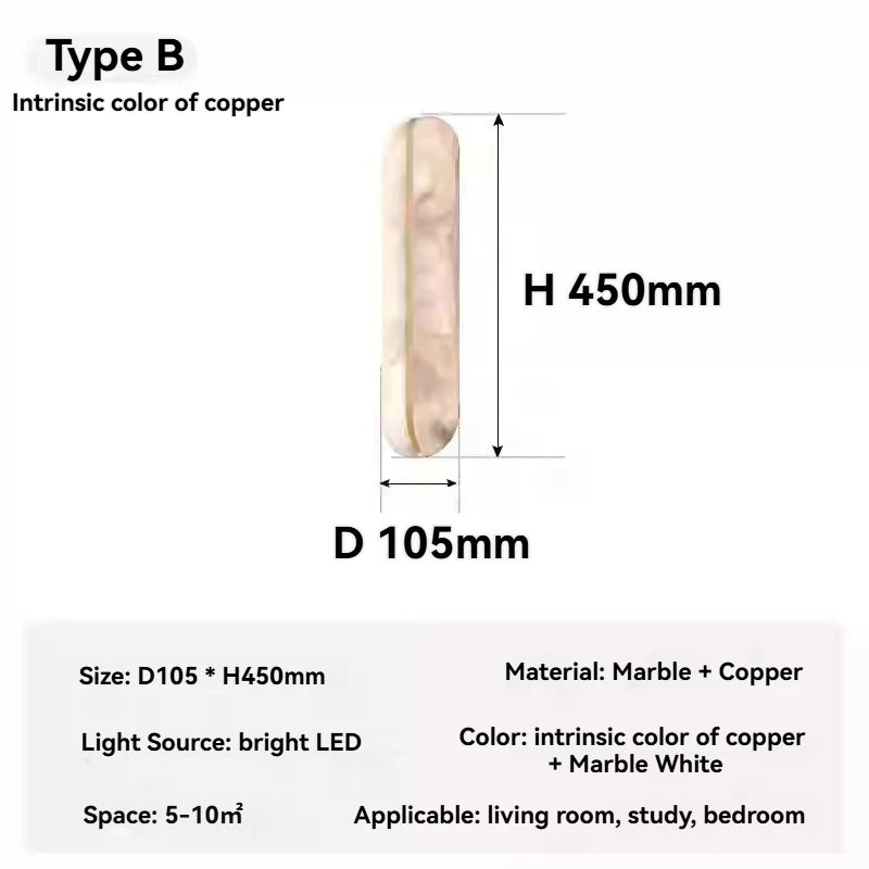 Italian alabaster wall light designer stylish wall lights for Bedroom bedside led reading light Hallway Decorative Lighting