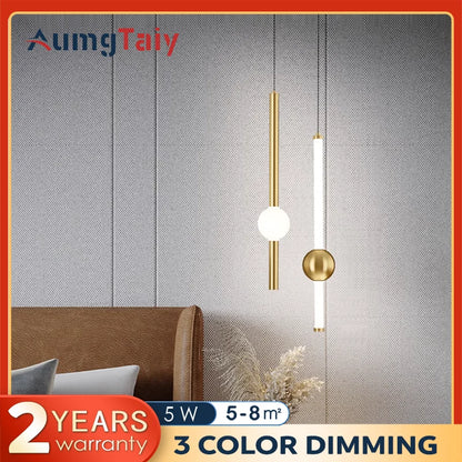 Nordic LED Pendant Lights Indoor Lighting Hanging Lamp for Home Bedside Living Room Decoration Dining Tables Aisle Modern Light