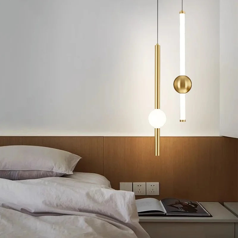 Nordic LED Pendant Lights Indoor Lighting Hanging Lamp for Home Bedside Living Room Decoration Dining Tables Aisle Modern Light