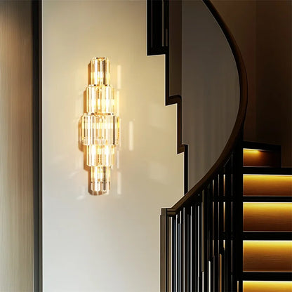 LED Luxury Crystal Wall Lamps Modern up and down wall lights Living Room Bedroom Office hallway sconces Indoor Lighting Fixtures