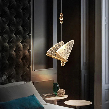 Butterfly Indoor LED Pendant Lamps for Kitchen Dinning Room Hardwired Adjustable Suspended Hanging Lights LED Chandelier Lamps