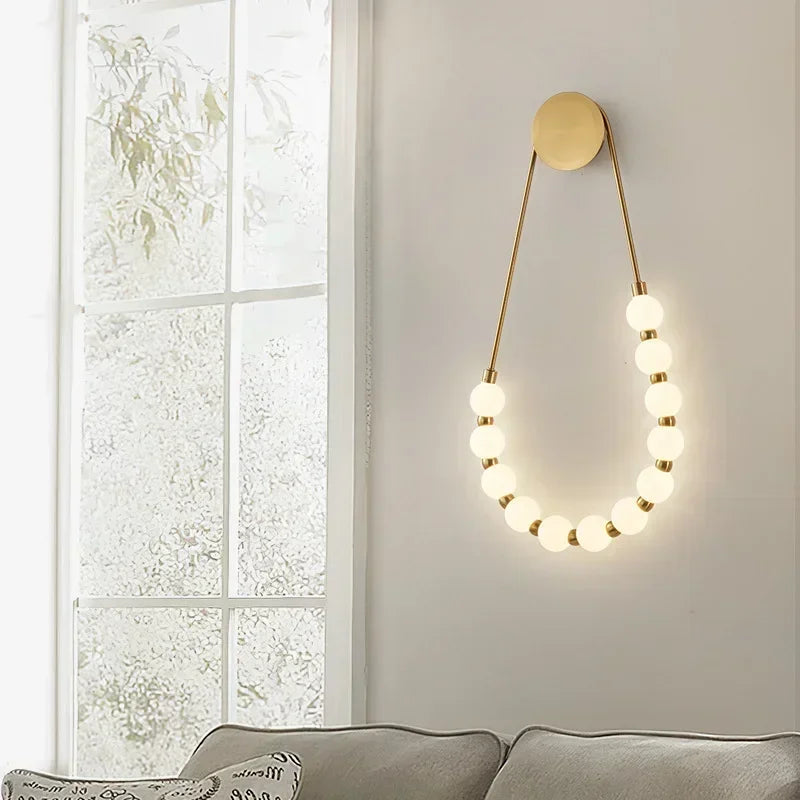 Modern Wall Lamp Creative Necklace lamp Hotel Lobby Background Wall Living Room Bedroom Decoration wall mounted light fixture