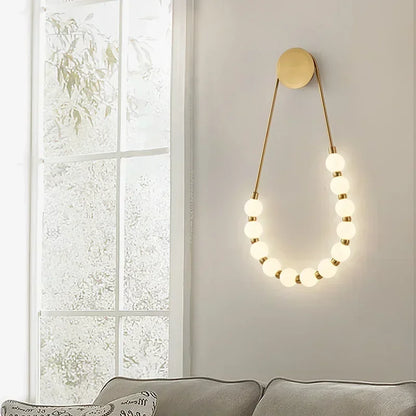Modern Wall Lamp Creative Necklace lamp Hotel Lobby Background Wall Living Room Bedroom Decoration wall mounted light fixture