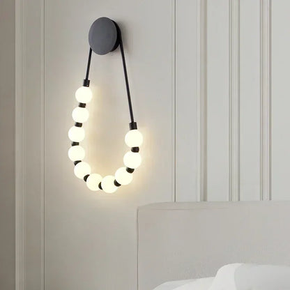 Modern Wall Lamp Creative Necklace lamp Hotel Lobby Background Wall Living Room Bedroom Decoration wall mounted light fixture