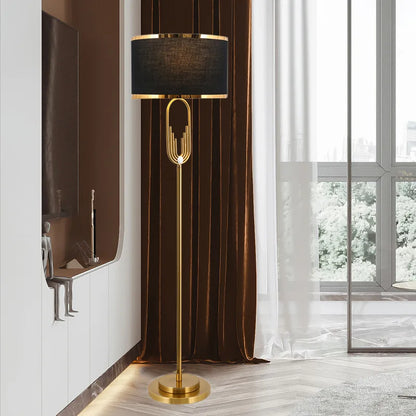 Nordic Metal Light Luxury Floor Lamp Post-Modern Creative Living Room Study Floor Lamp Bedside Lamp Model Room Decorative Lamp