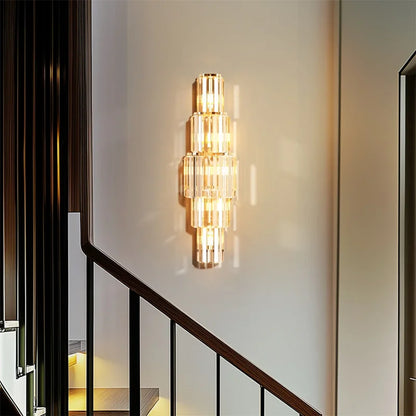 LED Luxury Crystal Wall Lamps Modern up and down wall lights Living Room Bedroom Office hallway sconces Indoor Lighting Fixtures