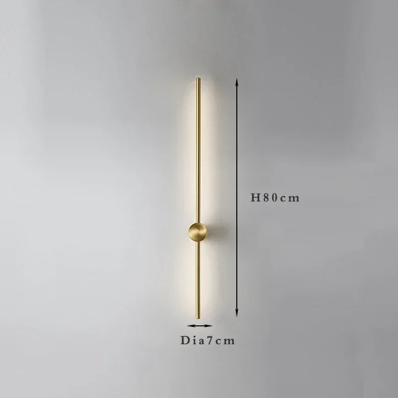 Nordic long wall lights Art Design Minimalist small wall lights Modern up and down lights Living Room Luxury art deco wall light