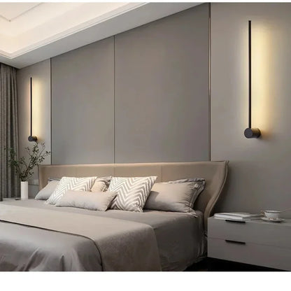 Nordic long wall lights Art Design Minimalist small wall lights Modern up and down lights Living Room Luxury art deco wall light