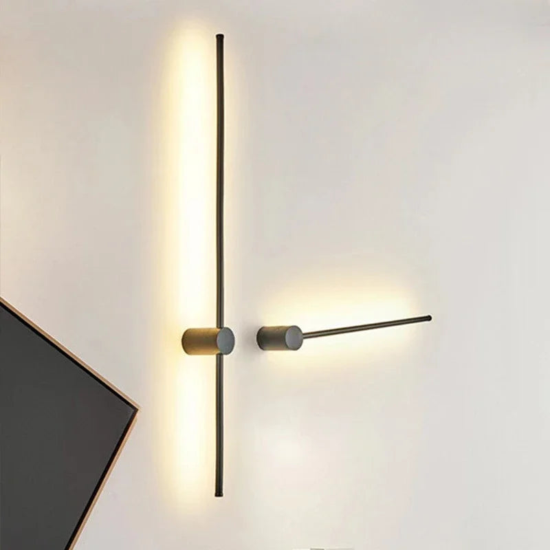 Nordic long wall lights Art Design Minimalist small wall lights Modern up and down lights Living Room Luxury art deco wall light