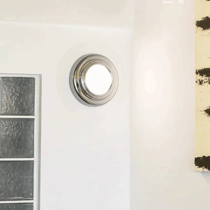Modern Round wall light designer chrome lamp Minimalist Bedroom Sconce Balcony Hallway Living room Staircase Atmosphere Lights