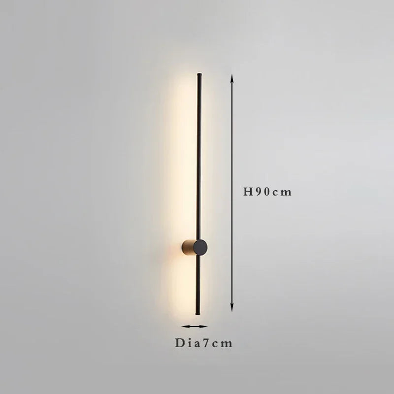 Nordic long wall lights Art Design Minimalist small wall lights Modern up and down lights Living Room Luxury art deco wall light
