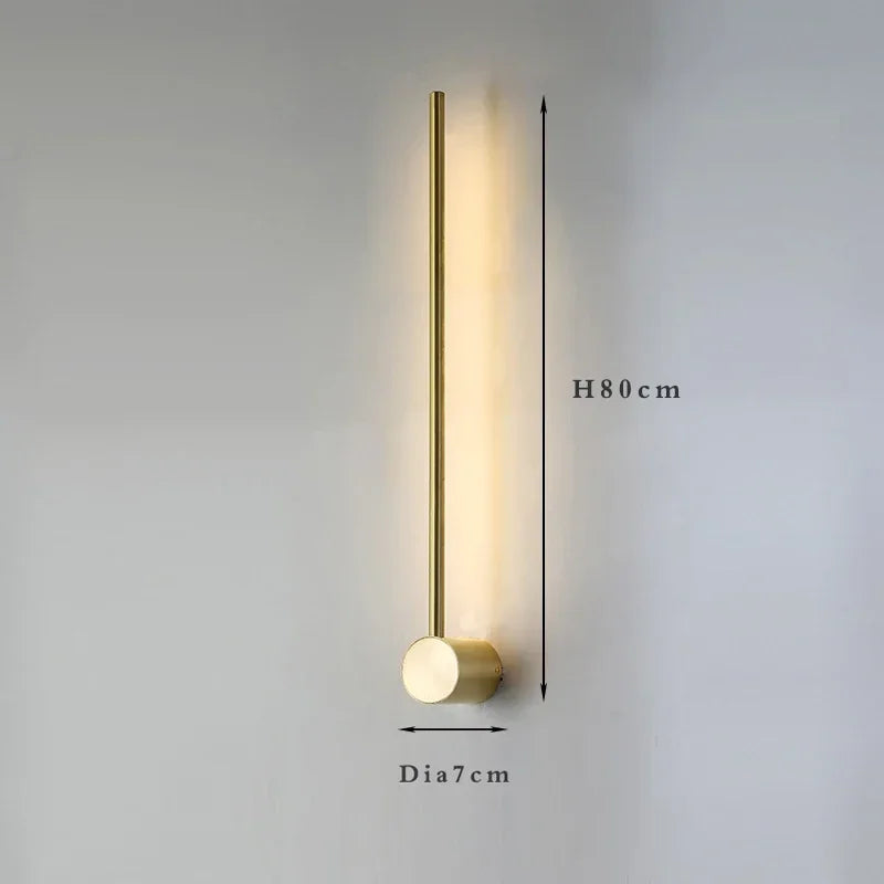 Nordic long wall lights Art Design Minimalist small wall lights Modern up and down lights Living Room Luxury art deco wall light