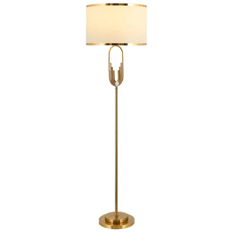 Nordic Metal Light Luxury Floor Lamp Post-Modern Creative Living Room Study Floor Lamp Bedside Lamp Model Room Decorative Lamp