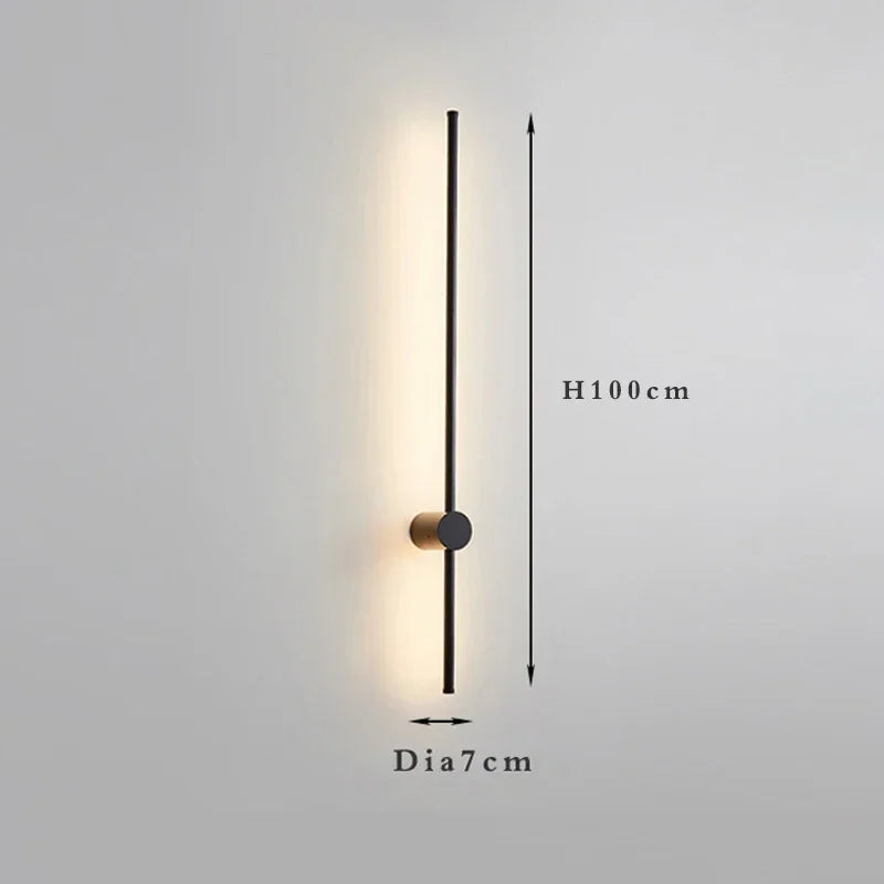 Nordic long wall lights Art Design Minimalist small wall lights Modern up and down lights Living Room Luxury art deco wall light