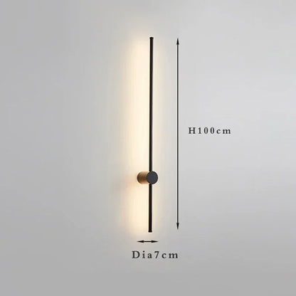Nordic long wall lights Art Design Minimalist small wall lights Modern up and down lights Living Room Luxury art deco wall light