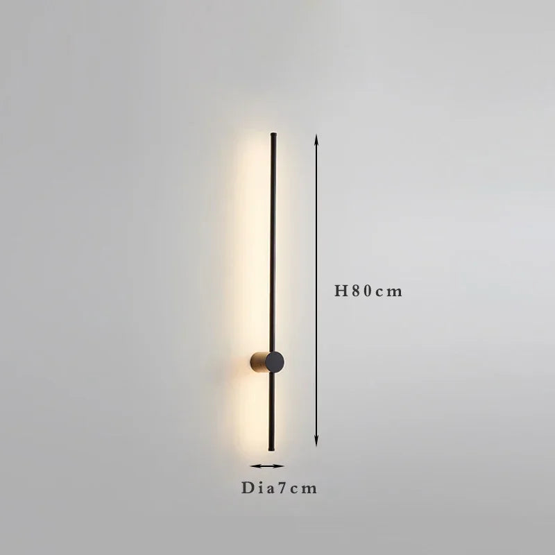 Nordic long wall lights Art Design Minimalist small wall lights Modern up and down lights Living Room Luxury art deco wall light