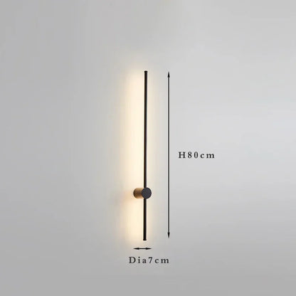 Nordic long wall lights Art Design Minimalist small wall lights Modern up and down lights Living Room Luxury art deco wall light