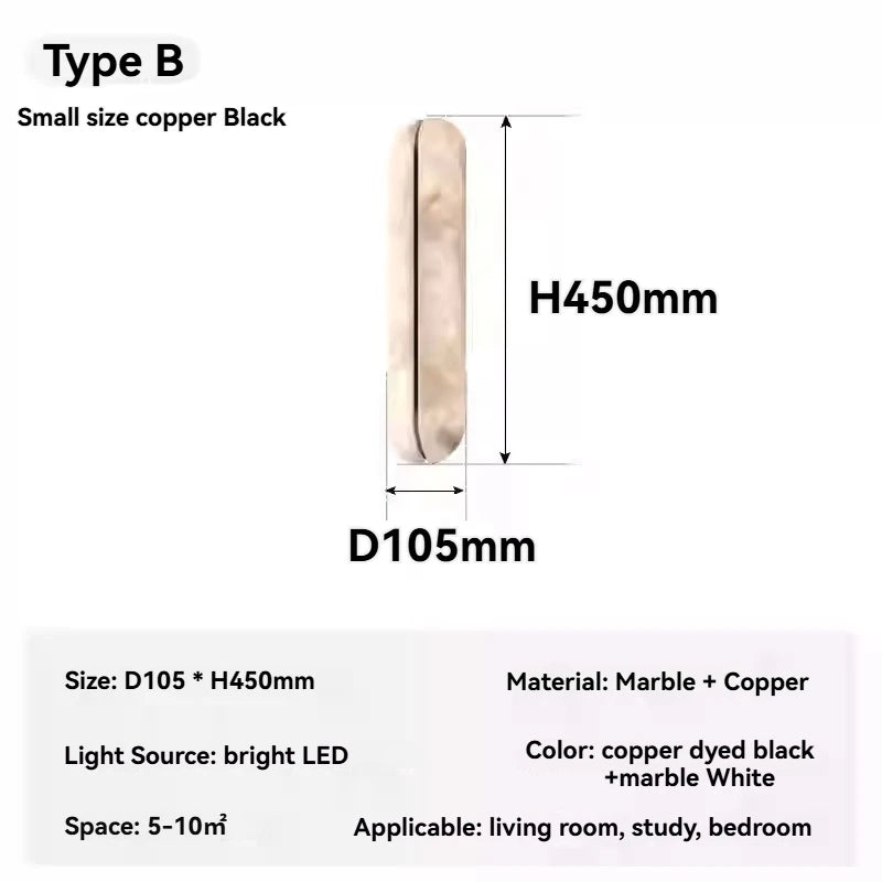 Italian alabaster wall light designer stylish wall lights for Bedroom bedside led reading light Hallway Decorative Lighting