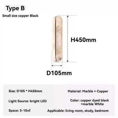 Italian alabaster wall light designer stylish wall lights for Bedroom bedside led reading light Hallway Decorative Lighting
