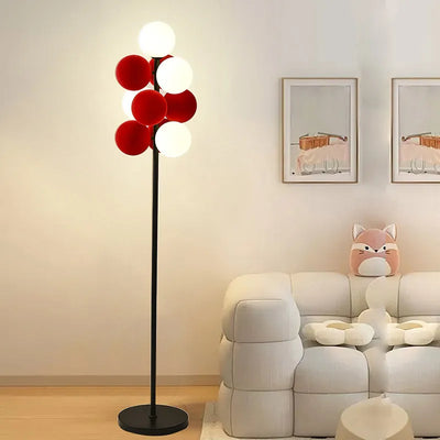LED Color Floor Lamp Living Room Bedroom Tea Table Modern Home Decoration Red Stand Light G9