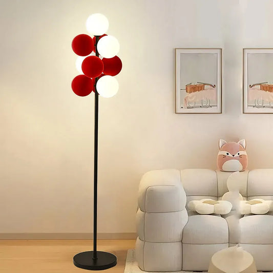 LED Color Floor Lamp Living Room Bedroom Tea Table Modern Home Decoration Red Stand Light G9