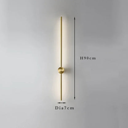 Nordic long wall lights Art Design Minimalist small wall lights Modern up and down lights Living Room Luxury art deco wall light
