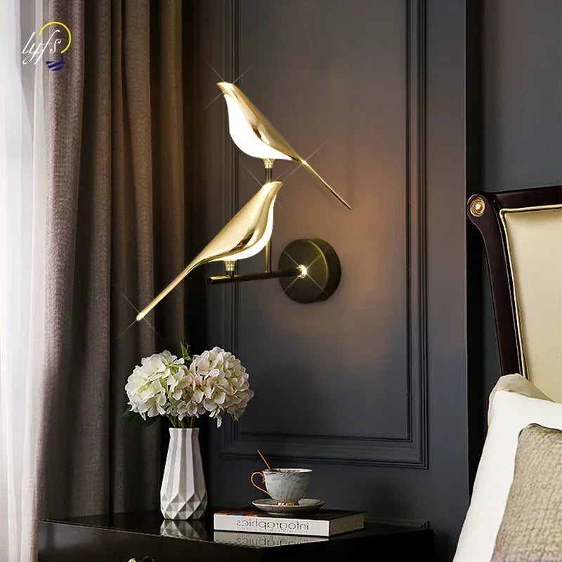 Nordic LED Wall Lamp Indoor Lighting For Home Living Room Bedside Touch Switch Single/Double Headed Wall Lights бра на стену ﻿