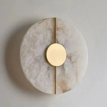 Modern Luxury Creative Marble Wall Light - Alabaster Marble Wall Sconce for Bedroom Bedside Living Room Aisle Indoor Decor
