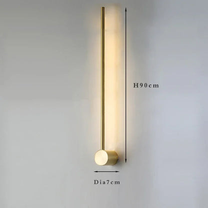 Nordic long wall lights Art Design Minimalist small wall lights Modern up and down lights Living Room Luxury art deco wall light