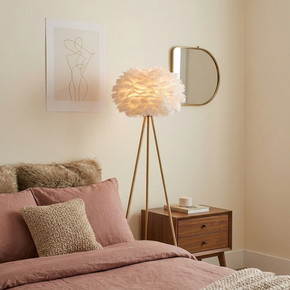 LAMPADAIRE MIZZORO EN PLUME