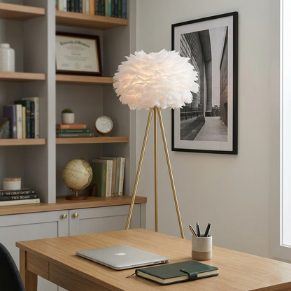 LAMPADAIRE MIZZORO EN PLUME