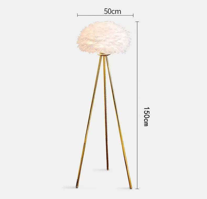 LAMPADAIRE MIZZORO EN PLUME